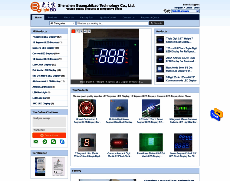 Segment-leddisplay.com thumbnail