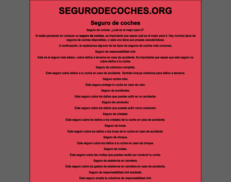 Segurodecoches.org thumbnail