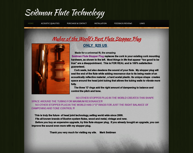 Seidmanflutetechnology.com thumbnail