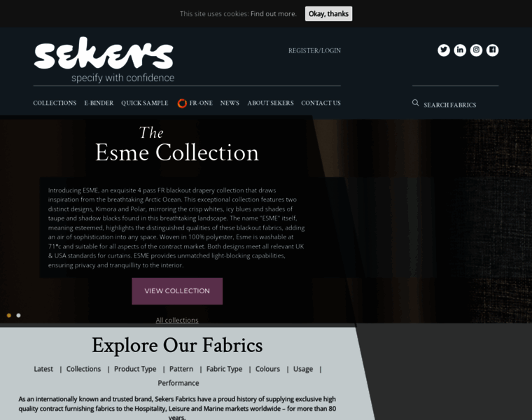 Sekersfabrics.co.uk thumbnail