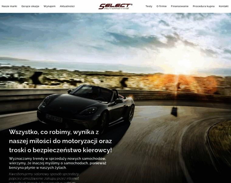 select-automotive.pl at WI. Broker Samochodowy - Samochody Luksusowe ...