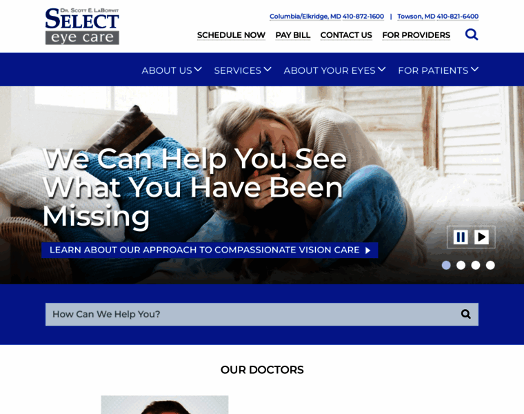 Select-eyecare.com thumbnail