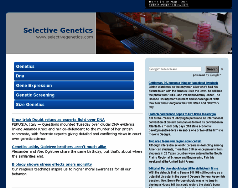 Selectivegenetics.com thumbnail
