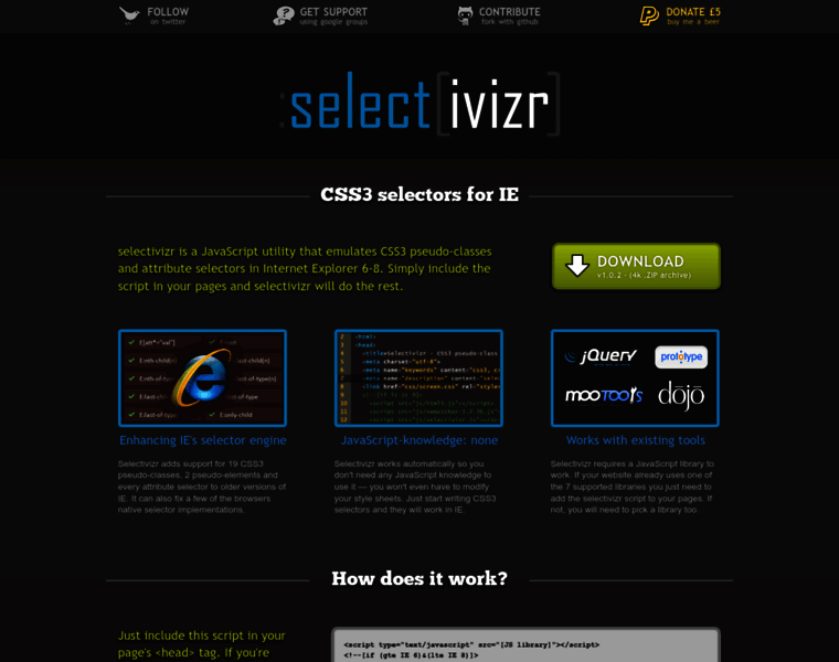 Selectivizr.com thumbnail Selectivizr.com thumbnail