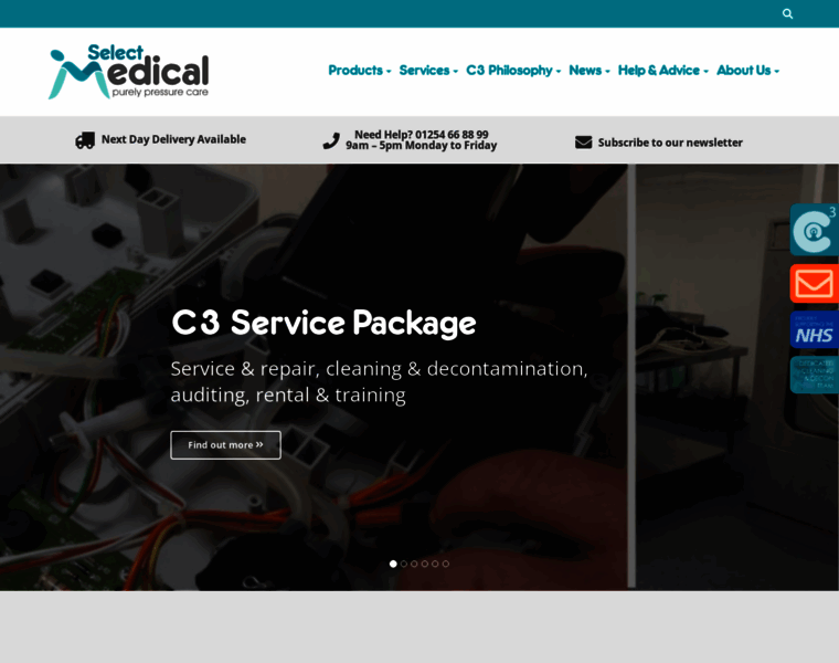 Selectmedical.co.uk thumbnail