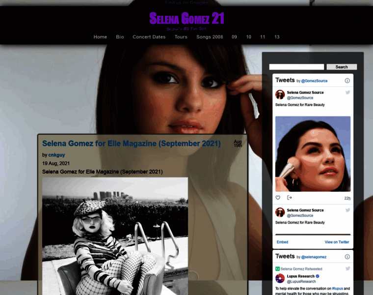 Selenagomez21.info thumbnail