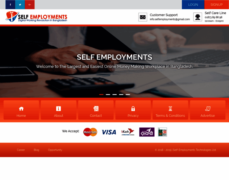 Self-employments.com thumbnail