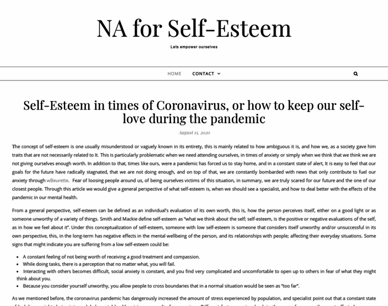 Self-esteem-nase.org thumbnail