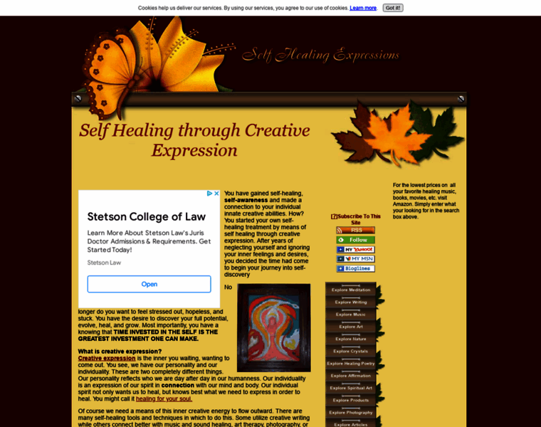 Self-healingexpressions.com thumbnail