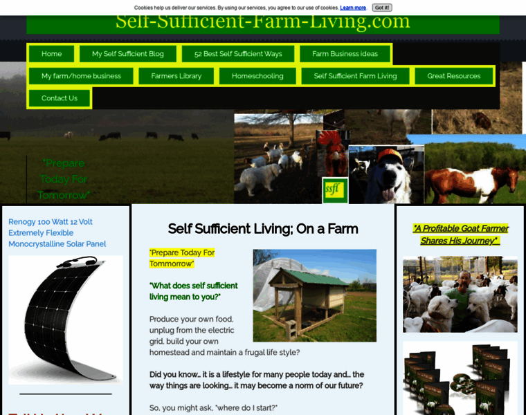 Self-sufficient-farm-living.com thumbnail