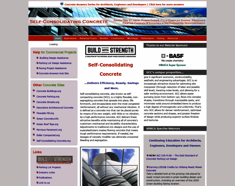 Selfconsolidatingconcrete.org thumbnail
