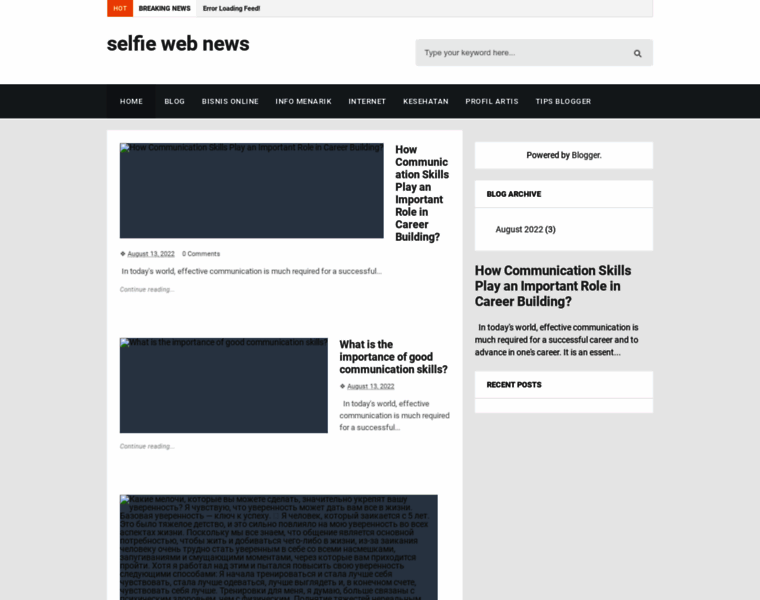 Selfie-web-news.blogspot.com thumbnail