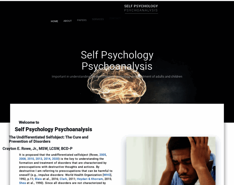 Selfpsychologypsychoanalysis.org thumbnail