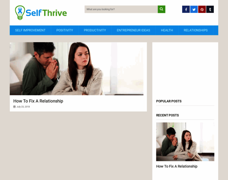 Selfthrive.com thumbnail