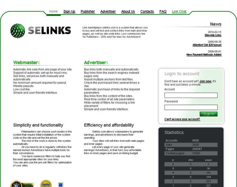 Selinks.com thumbnail