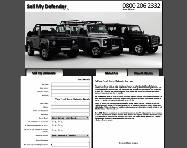 Sellmydefender.co.uk thumbnail