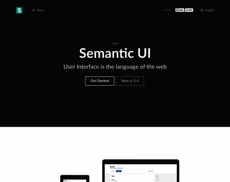 Semantic-ui.com thumbnail