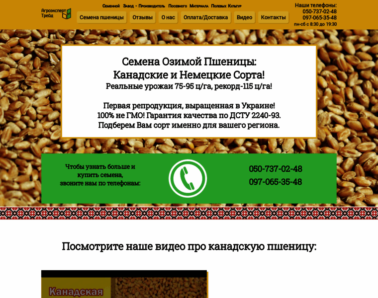 Semena-pshenitsa.agroexp.com.ua thumbnail
