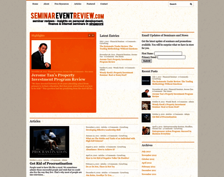 Seminareventreview.com thumbnail