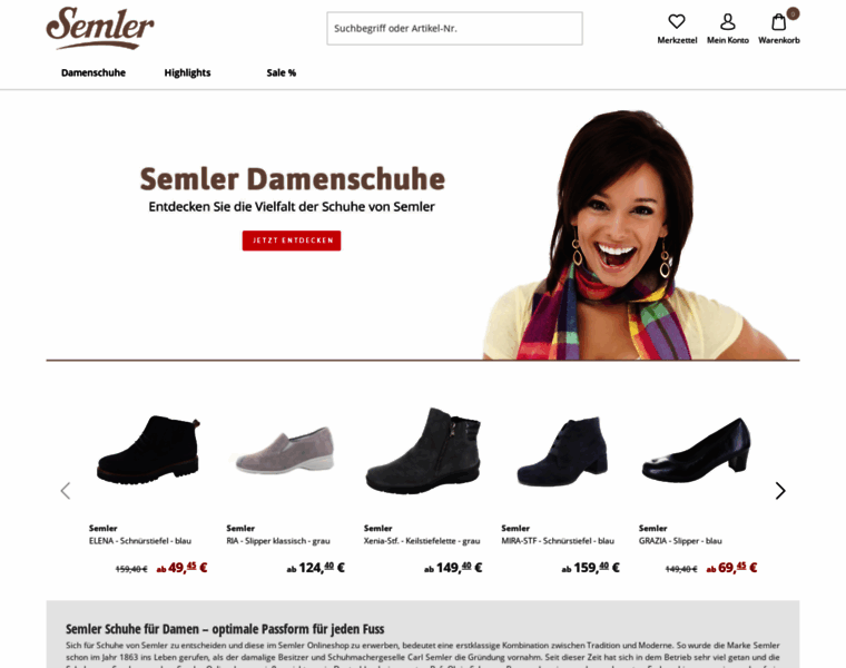 Semler-shoe-shop.de thumbnail
