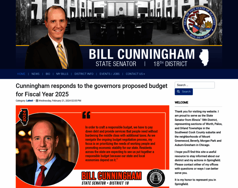 Senatorbillcunningham.com thumbnail