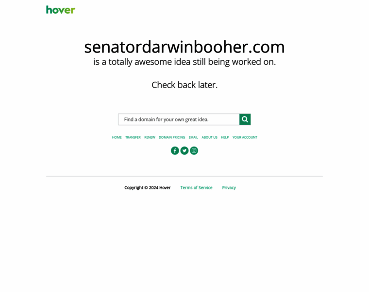 Senatordarwinbooher.com thumbnail