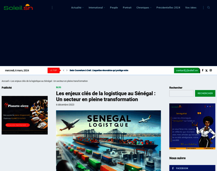 Senegal-logistique.net thumbnail