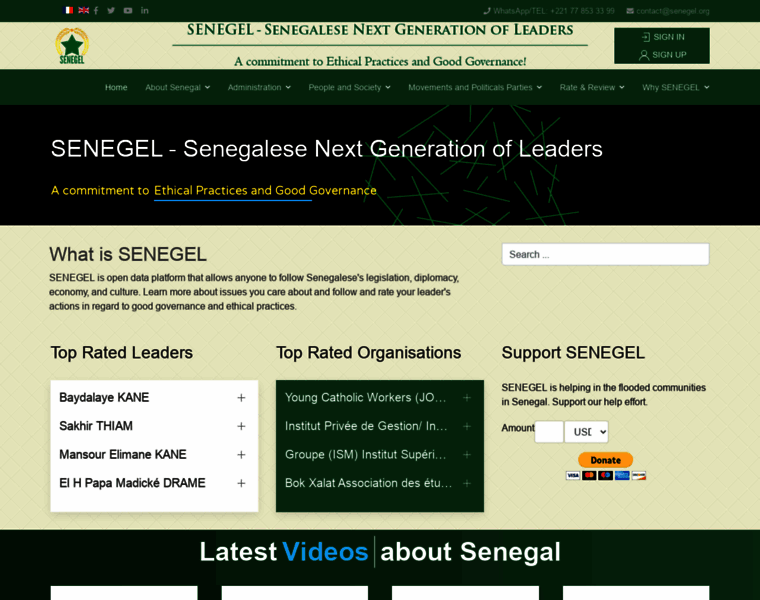 Senegel.org thumbnail