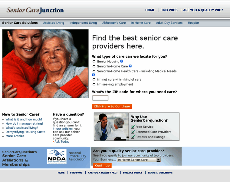 Seniorcarejunction.com thumbnail