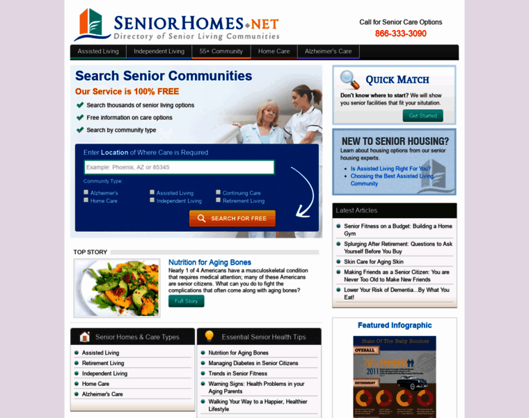 Seniorhomes.net thumbnail