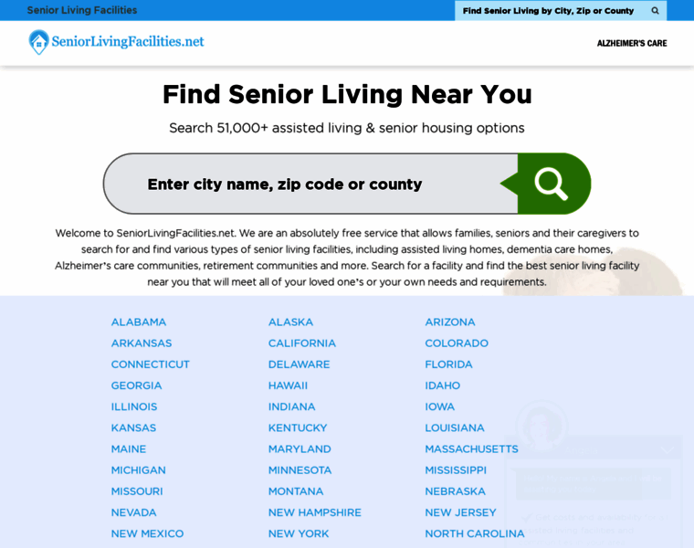 Seniorlivingmap.org thumbnail