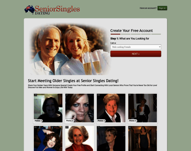 Seniorsinglesdating.com.au thumbnail