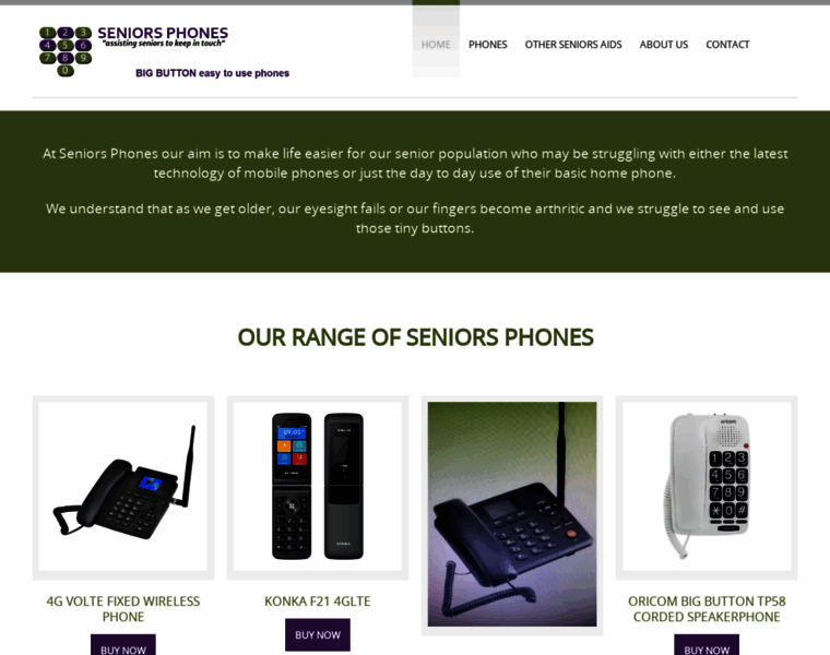 Seniorsphones.com.au thumbnail