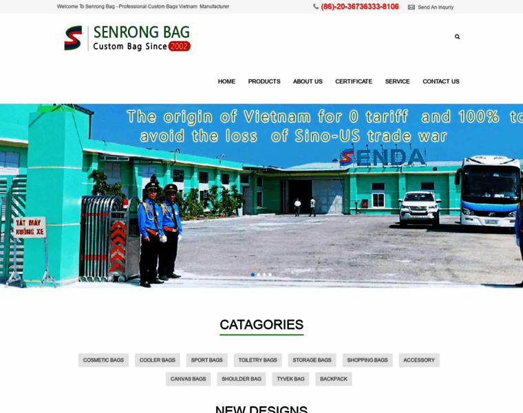 Senrongbags.com thumbnail