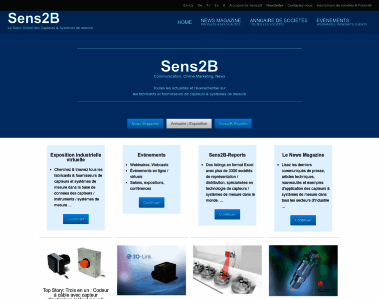 Sens2b-capteurs.com thumbnail