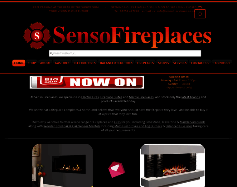 Sensofireplaces.co.uk thumbnail