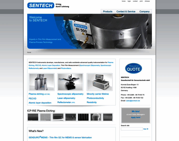 Sentech-sales.com thumbnail
