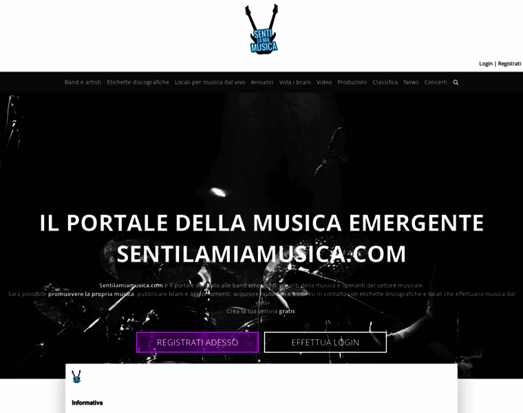Sentilamiamusica.com thumbnail