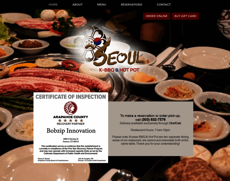 Seoulkoreanbbq.com thumbnail