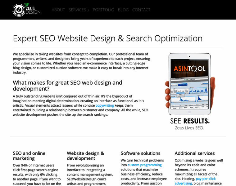 Seowebsitedesign.com thumbnail
