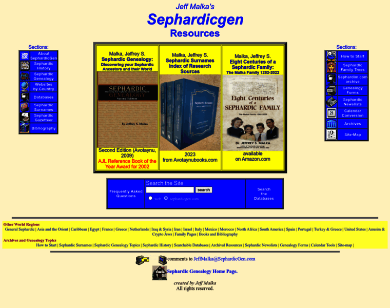 Sephardicgen.com thumbnail