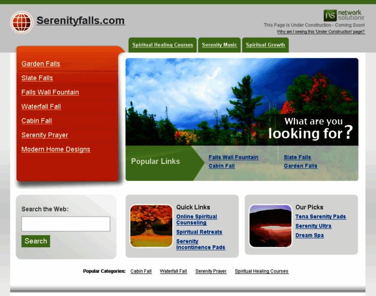 Serenityfalls.com thumbnail