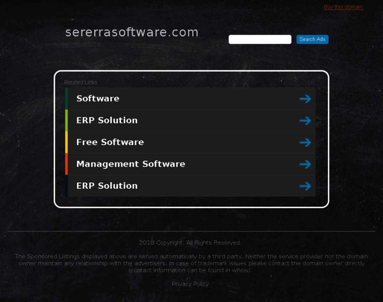 Sererrasoftware.com thumbnail