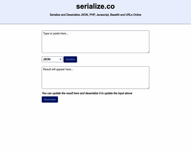 Serialize.co thumbnail Serialize.co thumbnail