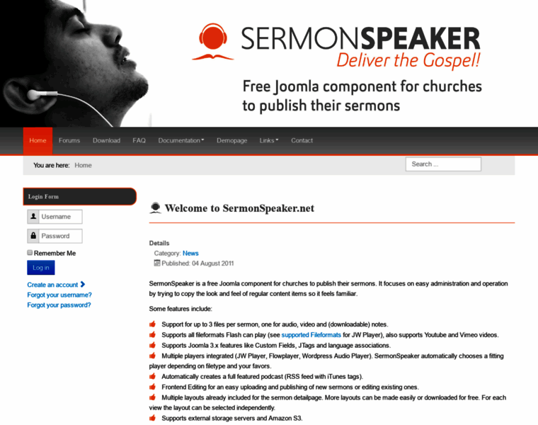 Sermonspeaker.net thumbnail