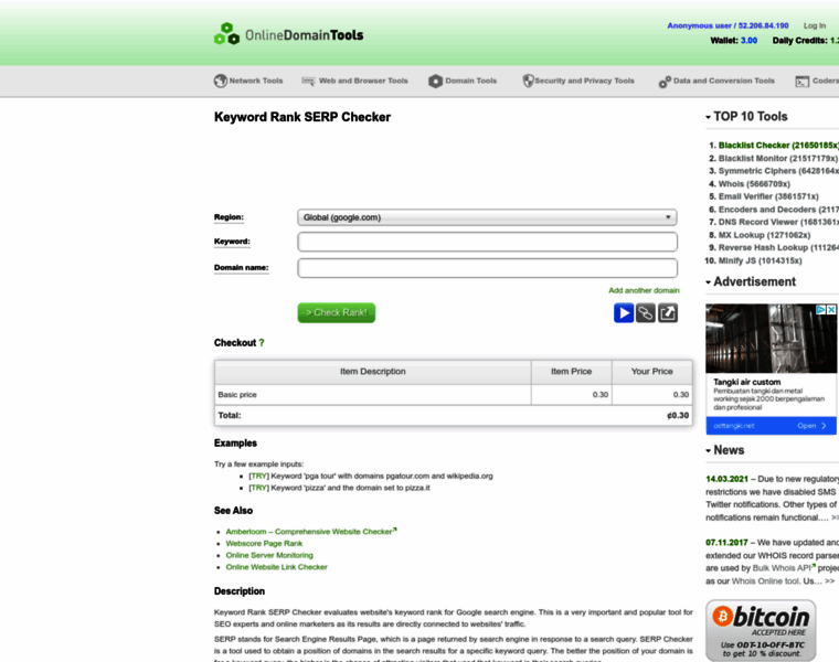 Serp-checker.online-domain-tools.com thumbnail