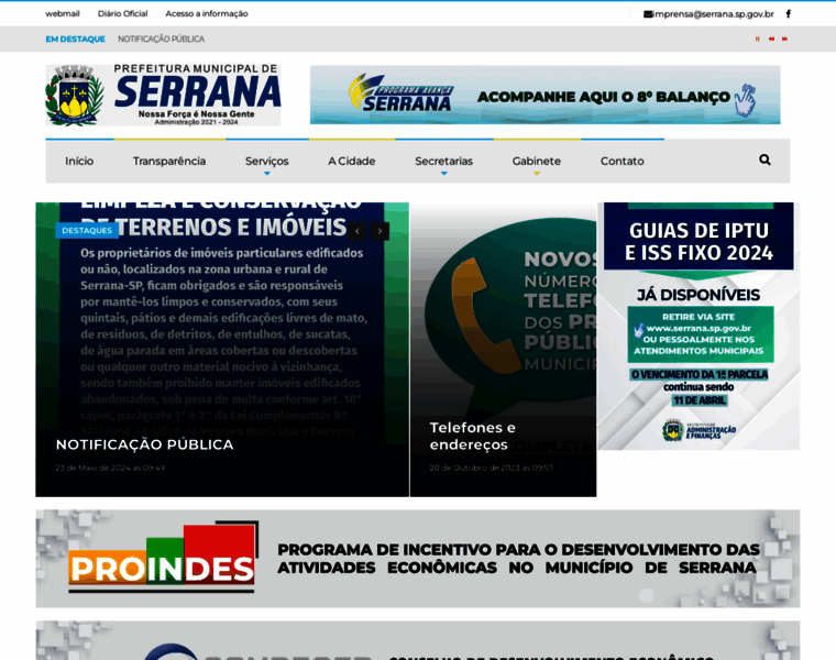 Serrana.sp.gov.br thumbnail