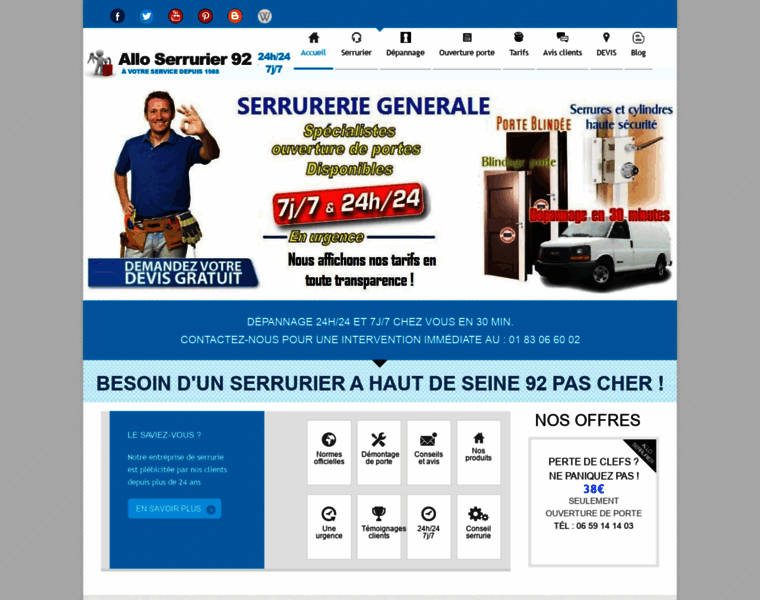 Serrurier-pascher-92.fr thumbnail
