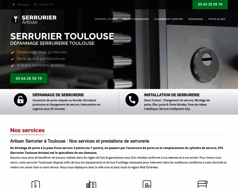 Serrurier-toulouse-artisan.fr thumbnail