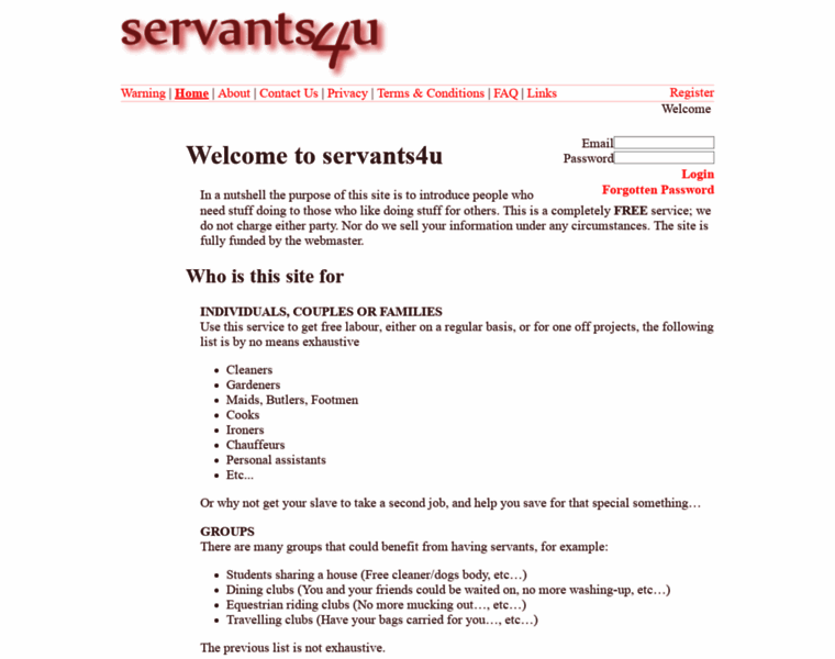 Servants4u.co.uk thumbnail